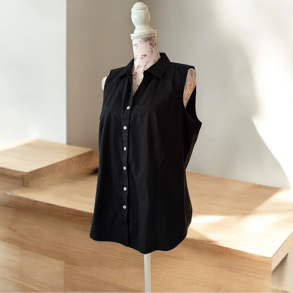 Talbots Wrinkle Resistant Button Down Blouse - image 2